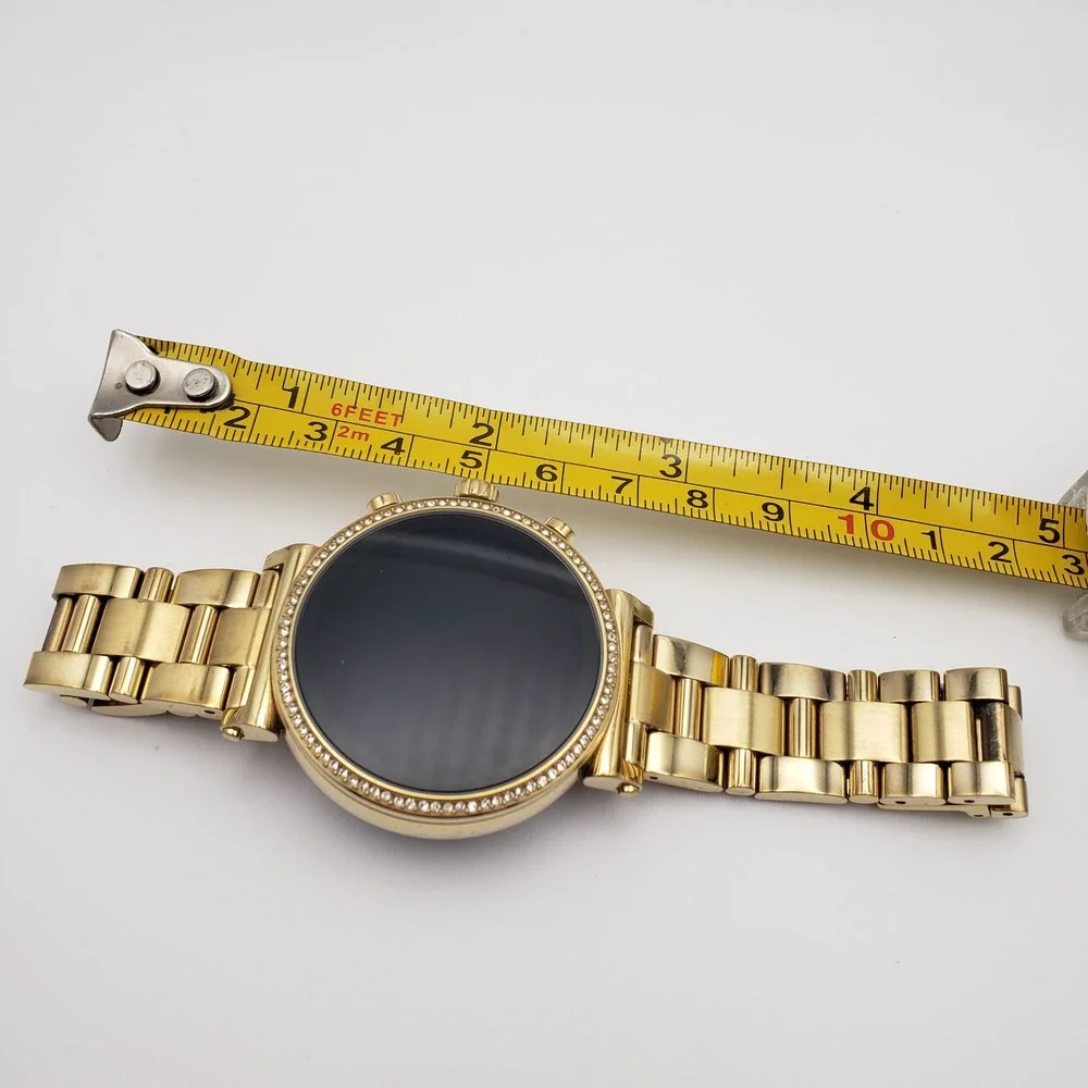 Michael Kors Smartwatch Women Gold Sofie 0894 MKT5062 Crystal Pave Digital Watch
